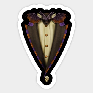 Tuxedo goth tee Sticker